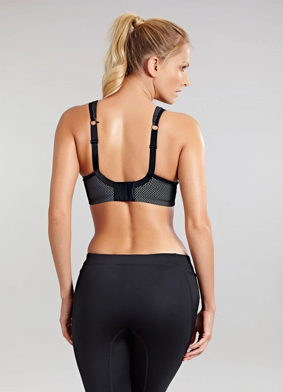 Panache Sport-BH Mit Bügel | Schwarz / Weiß 9 Panache Sport-BH Mit Bügel | Schwarz / Weiß – Bild 7