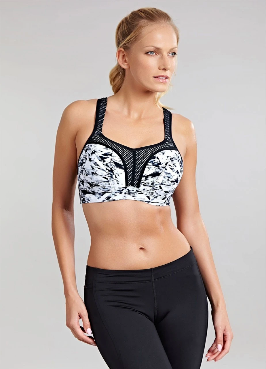 Panache Sport-BH Mit Bügel | Schwarz / Weiß 7 Panache Sport-BH Mit Bügel | Schwarz / Weiß – Bild 5