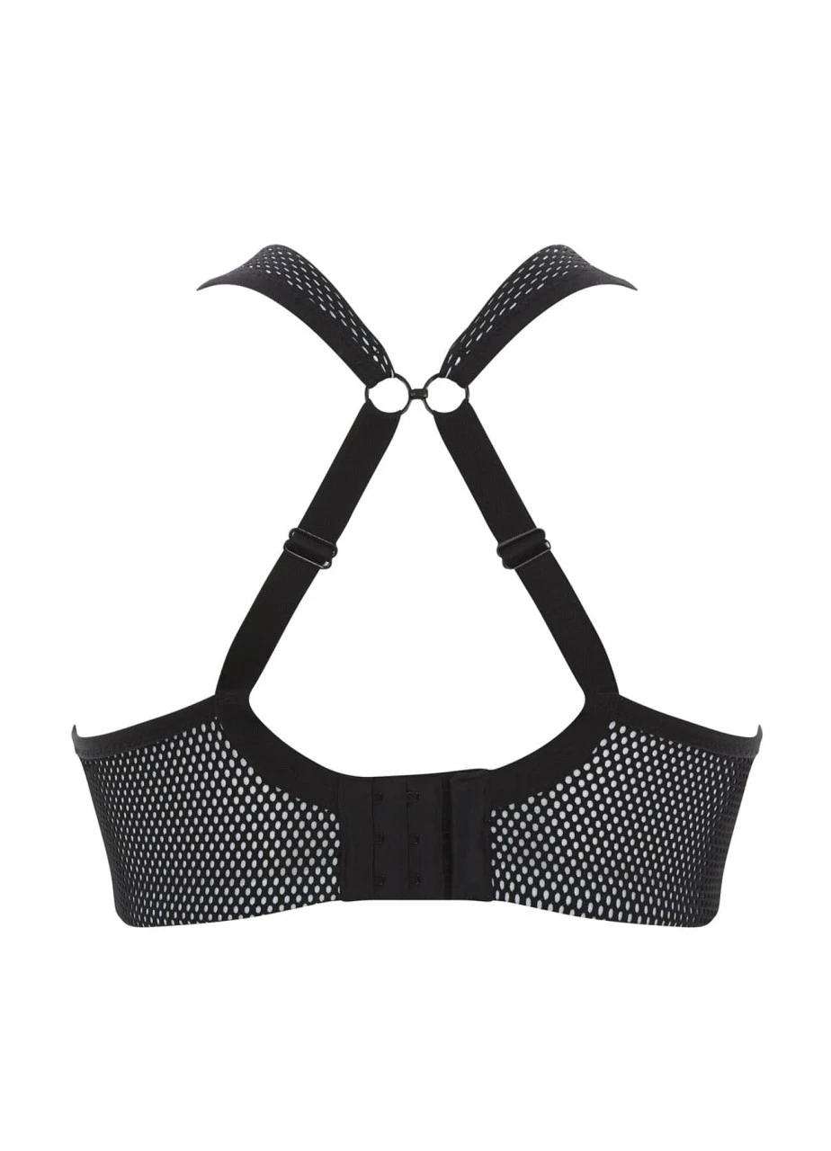 Panache Sport-BH Mit Bügel | Schwarz / Weiß 6 Panache Sport-BH Mit Bügel | Schwarz / Weiß – Bild 4