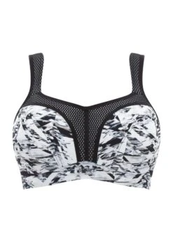 Panache Sport-BH Mit Bügel | Schwarz / Weiß