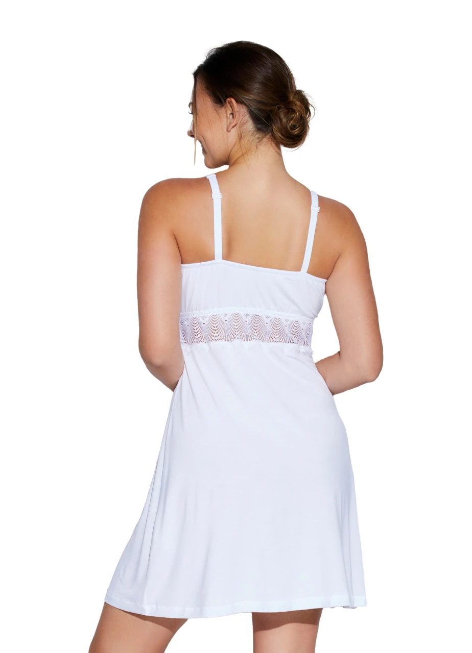 Cosabella Modal Nachthemd "Allure Curvy" | Weiß 5 Cosabella Modal Nachthemd "Allure Curvy" | Weiß – Bild 3