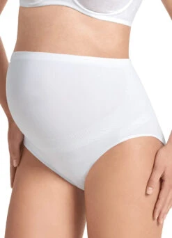 ANITA Maternity Slip "Seamless" | Weiss -Outlet COSABELLA Store Anita Maternity Brief weiss Shopbild seitlich2 min 1280x1280