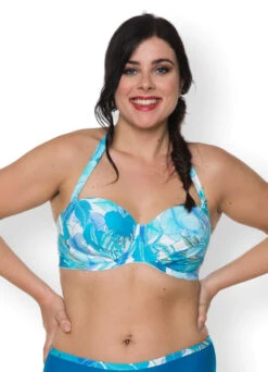 Bandeau Bikinitop "Leaves" | Türkis -Outlet COSABELLA Store BAndeau Bikini Leaves front2 min3laJBWceRz5Qi 1280x1280