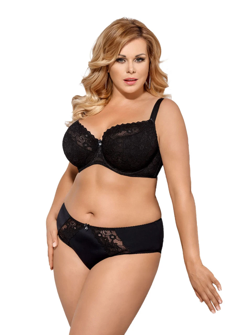 Bügel-BH Mit Halbschalen "Bellami" | Schwarz 6 Bügel-BH Mit Halbschalen "Bellami" | Schwarz – Bild 4