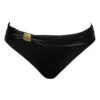 Bikini-Slip "Beverly" | Schwarz-gold -Outlet COSABELLA Store Beverly Hose matt Freisteller vorne Shop 1280x1280