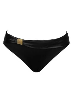 Bikini-Slip "Beverly" | Schwarz-gold