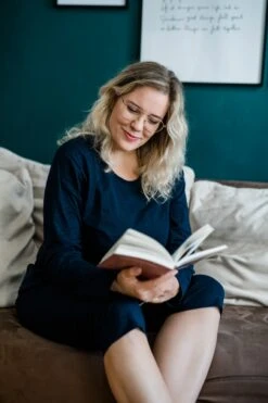 Shirt Langarm Rundhals "Mix & Match" | Marine -Outlet COSABELLA Store Bild 9 1280x1280