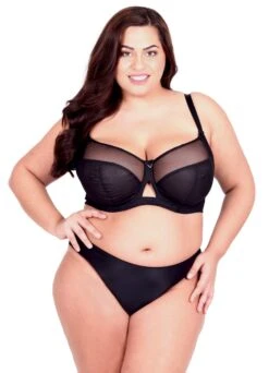 Curvy Kate Bügel-BH "Viktory" | Schwarz -Outlet COSABELLA Store Curvy Kate B gel BH Viktory schwarz top bottom 1280x1280