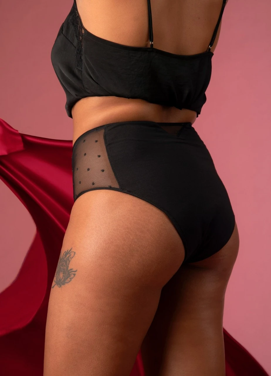 Periodenslip "Dahlia" | Schwarz 7 Periodenslip "Dahlia" | Schwarz – Bild 5