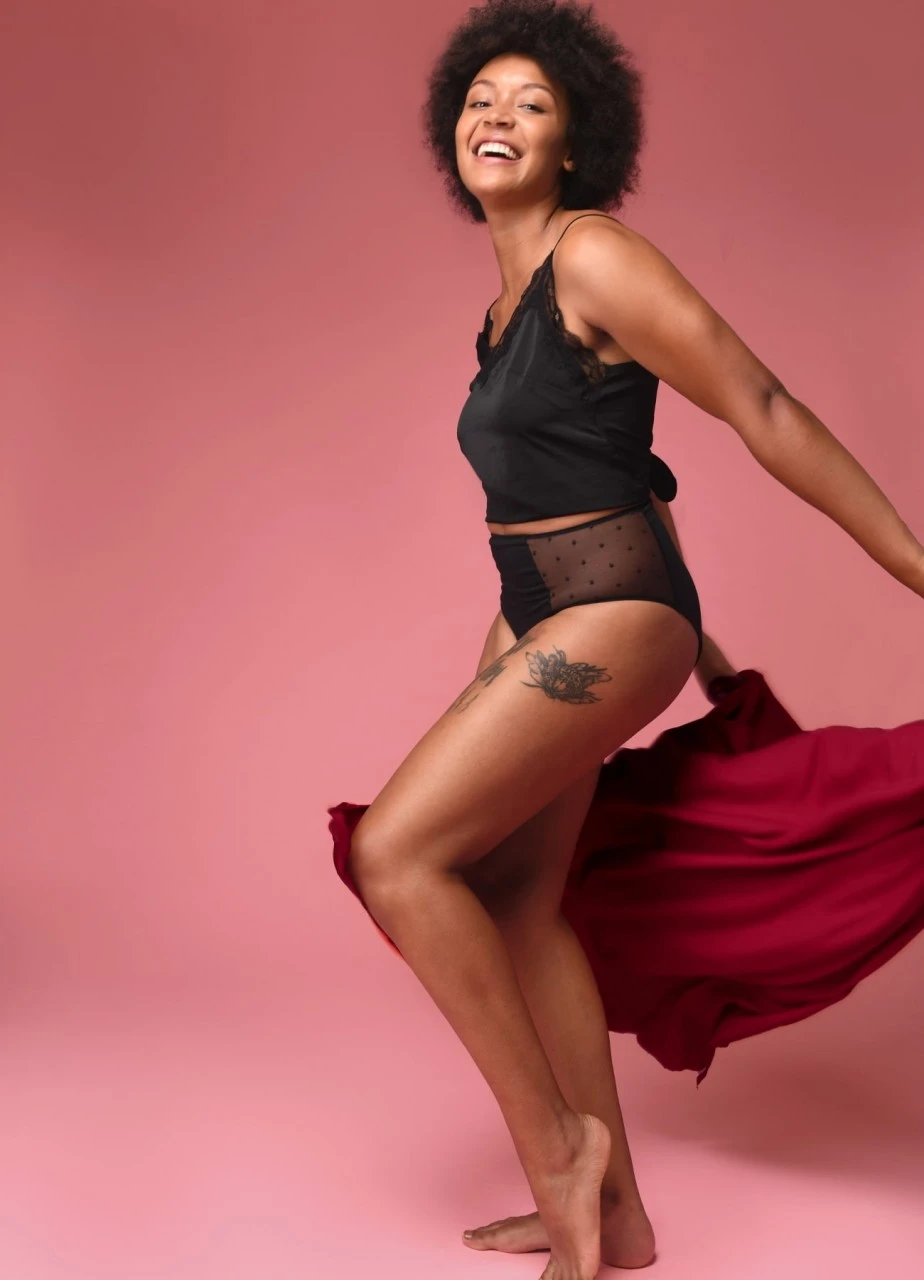 Periodenslip "Dahlia" | Schwarz 8 Periodenslip "Dahlia" | Schwarz – Bild 6