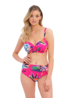 FANTASIE Bikini-Top Mit Bügel "Blossom" | Pink -Outlet COSABELLA Store Halkidiki Bikini Top und Highwaist Slip Shopbild vorne min 1280x1280