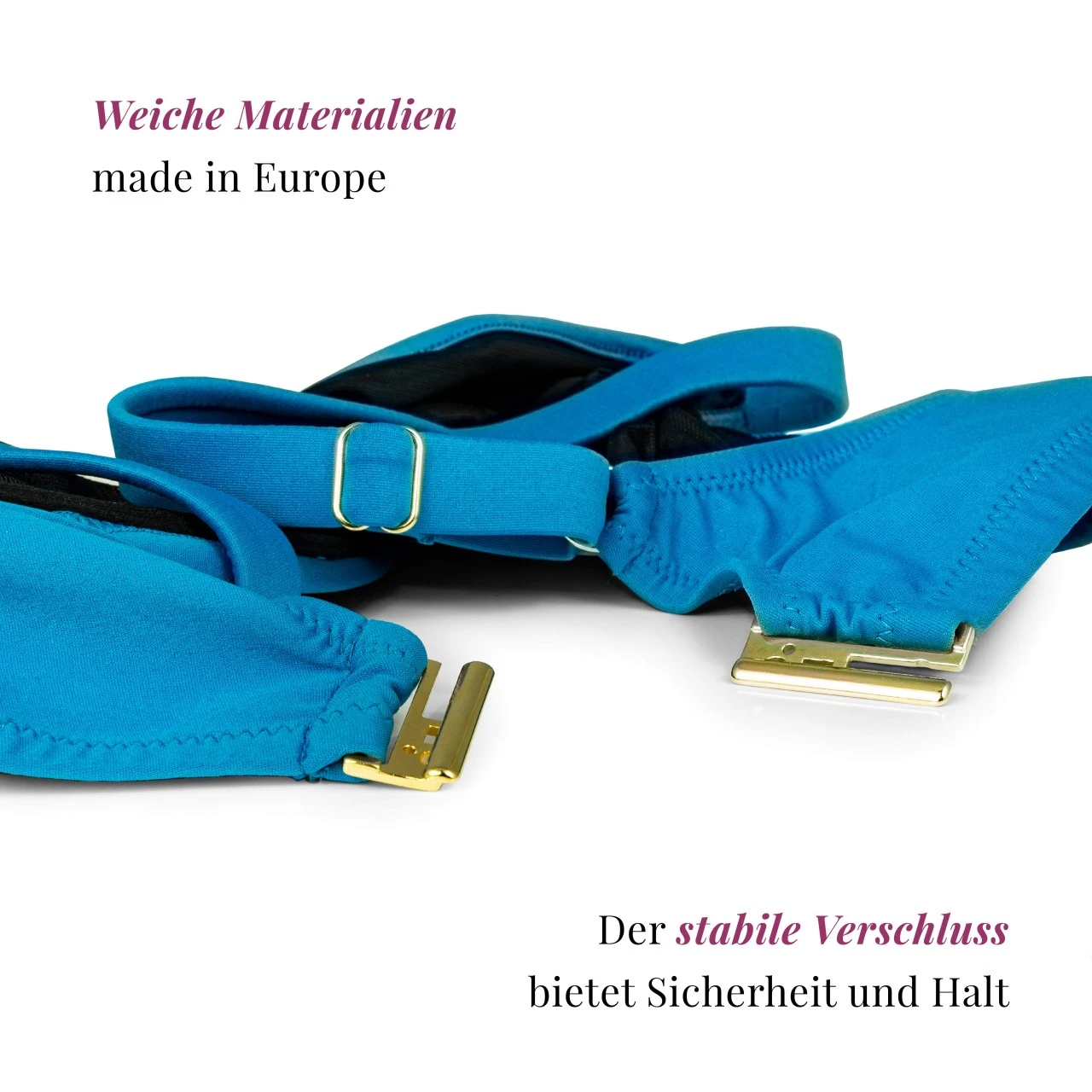 Bikinitop Mit Bügeln "Swim Support" | Türkis 10 Bikinitop Mit Bügeln "Swim Support" | Türkis – Bild 8