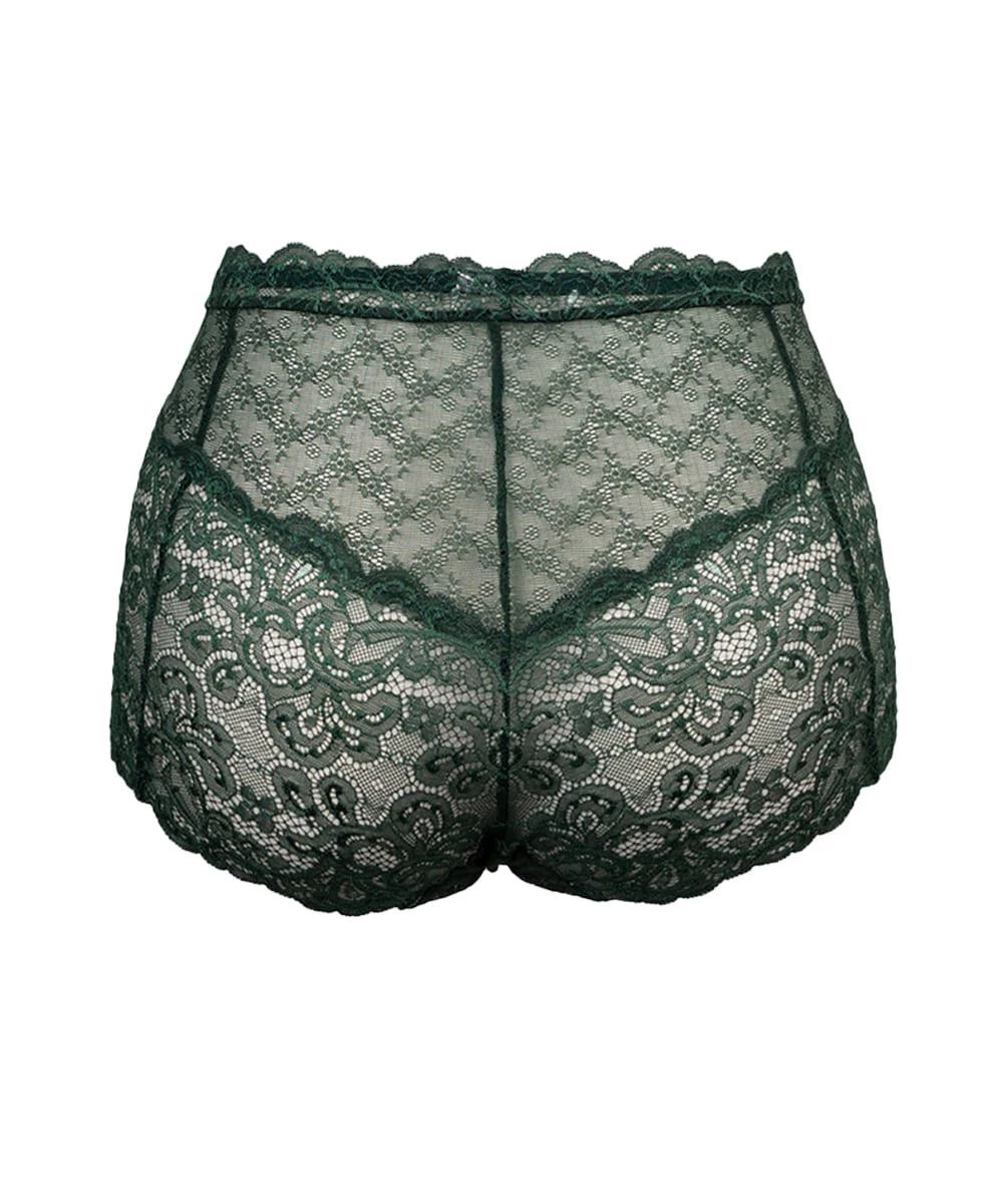 Highwaist Slip "Juna" | Smaragd 4 Highwaist Slip "Juna" | Smaragd – Bild 2