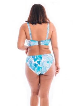 Bikini Slip "Leaves" | Türkis -Outlet COSABELLA Store Leaves Bandeau Bikini hinten ret min 1280x1280