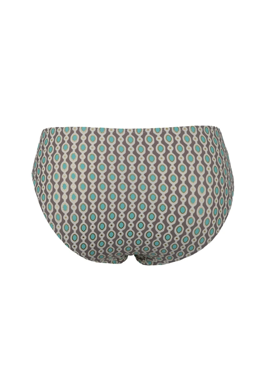 Bikini Slip "Marisol" All-over | Türkis / Gold 3 Bikini Slip "Marisol" All-over | Türkis / Gold – Bild 2