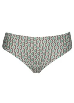 Bikini Slip "Marisol" All-over | Türkis / Gold