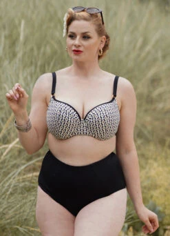 Bikini Top Mit Softschalen "Marisol" | Schwarz / Gold