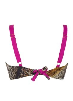 Bikini Top "Barbados Azuka" | Animalprint / Pink -Outlet COSABELLA Store Miracle Woman Azuka Top back 1280x1280