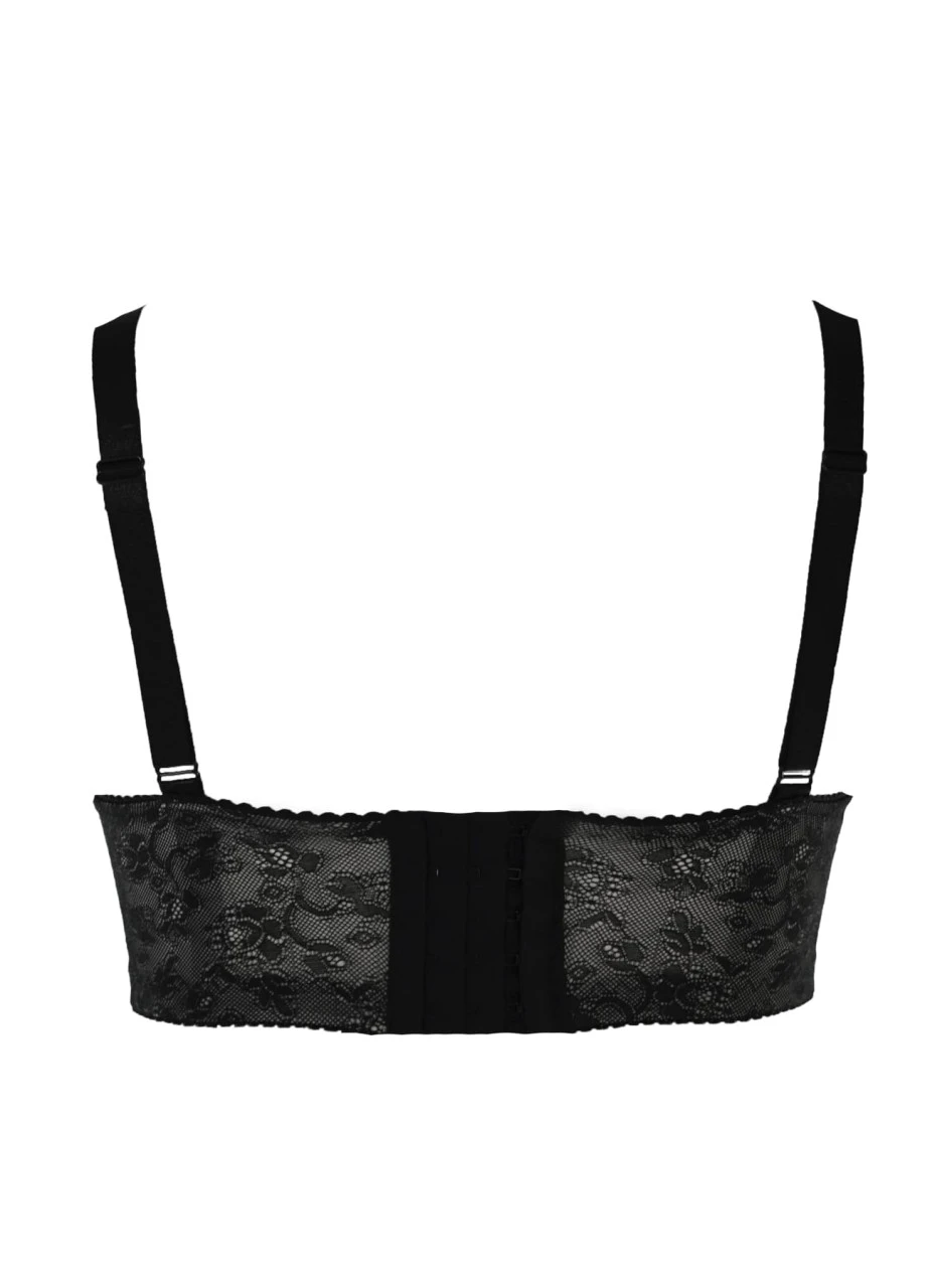 Longline Bügel-BH "Claire" | Schwarz 5 Longline Bügel-BH "Claire" | Schwarz – Bild 3