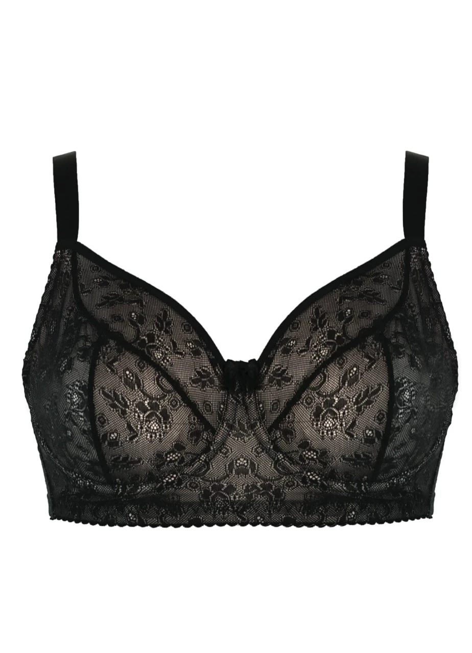 Longline Bügel-BH "Claire" | Schwarz 4 Longline Bügel-BH "Claire" | Schwarz – Bild 2