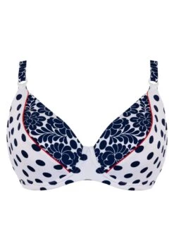 Bikini Top "Barbados Karina" | Weiß / Blau -Outlet COSABELLA Store Miracle Woman Karina Top front min 1280x1280