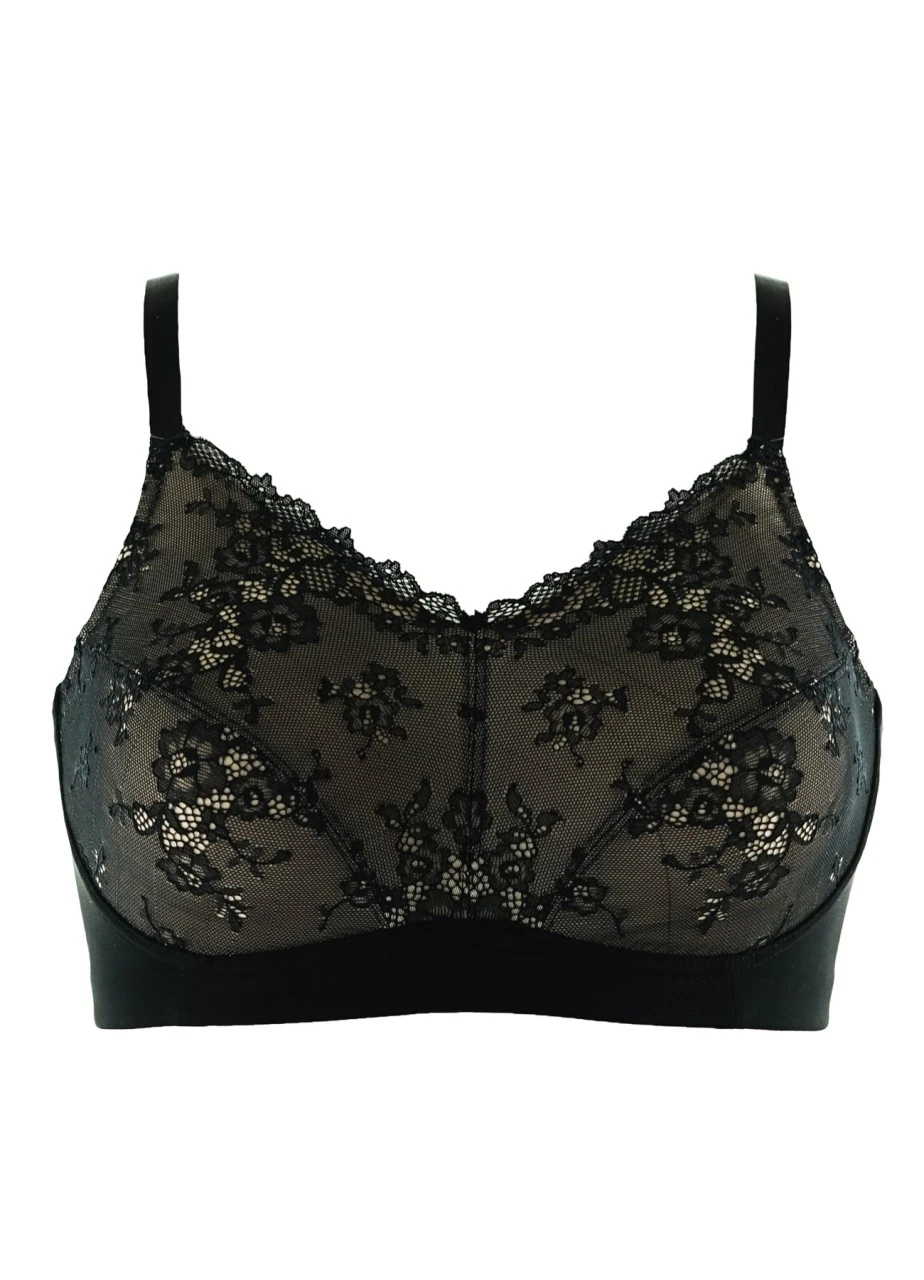 Soft-Cup-BH Ohne Bügel "Belle" | Schwarz 4 Soft-Cup-BH Ohne Bügel "Belle" | Schwarz – Bild 2