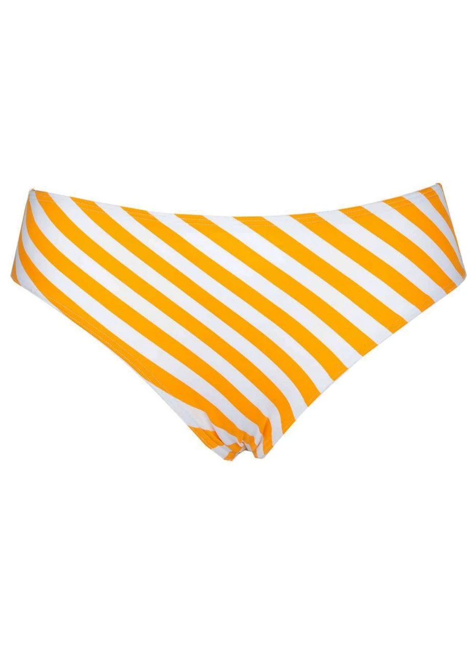 Bikini Slip "Sunny Stripes" | Orange-white 3 Bikini Slip "Sunny Stripes" | Orange-white