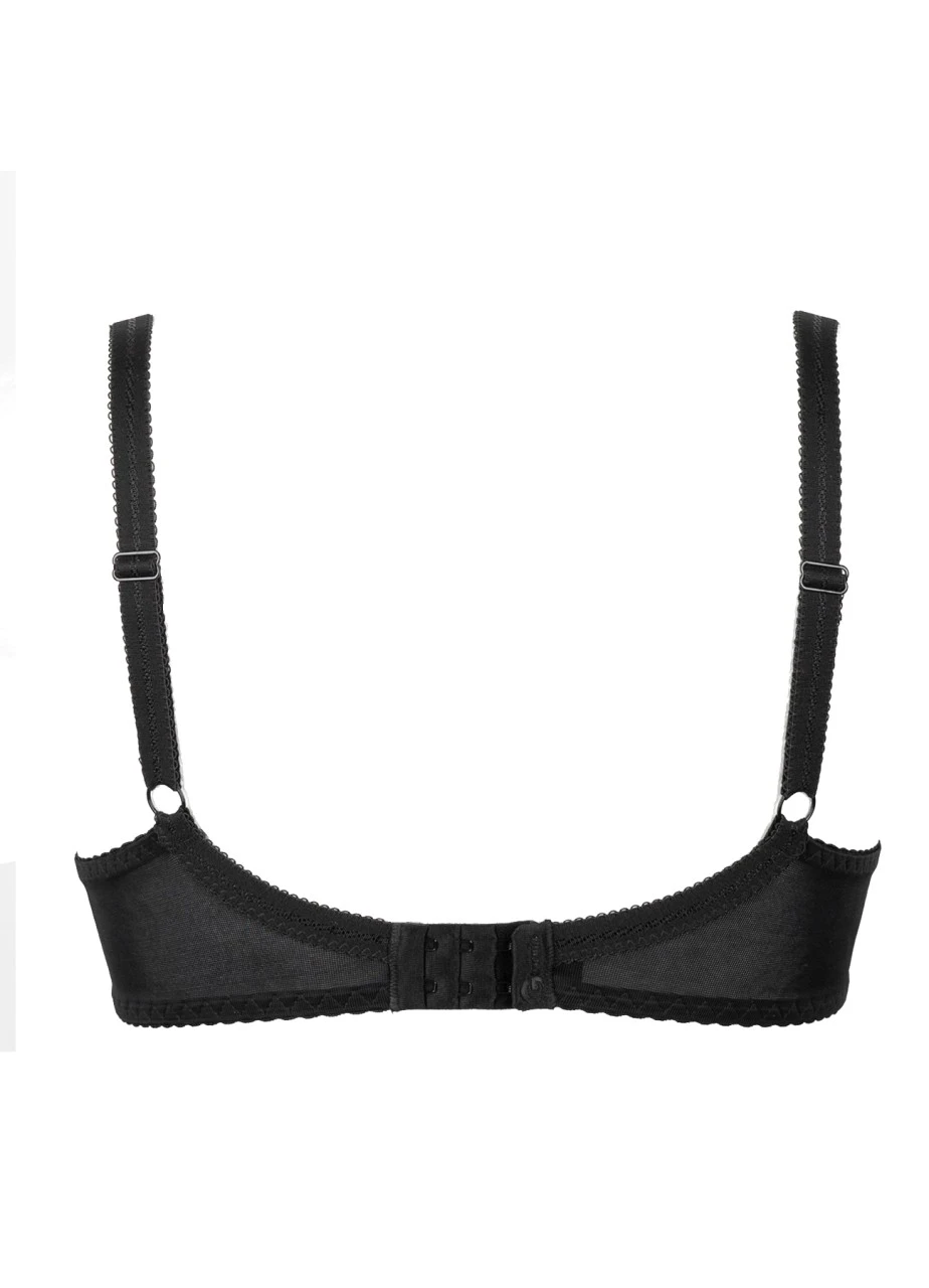Bügel-BH Mit Halbschalen "Bellami" | Schwarz 5 Bügel-BH Mit Halbschalen "Bellami" | Schwarz – Bild 3