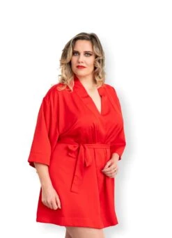 Kimono "Satin" | Rot -Outlet COSABELLA Store MiracleWoman Kimono front 1280x1280