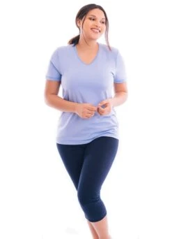 Shirt V-Ausschnitt "Mix & Match" | Hellblau -Outlet COSABELLA Store Mix Match 4BUi1rqpJoTSJx 1280x1280