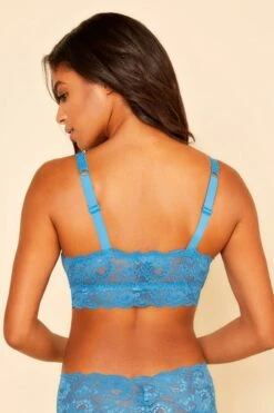 Cosabella Curvy Sweetie Bralette "Never Say Never" | Ardesia Blue -Outlet COSABELLA Store NEVER1310 ARBLU ZM BK L 1280x1280