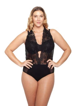 One-Piece Lingerie "Open Secret" | Schwarz