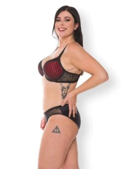 Slip "French Can Can" | Schwarz / Rot -Outlet COSABELLA Store Push Up BH French Can Can schwarz rot side minM93Qs2lThChXY 1280x1280