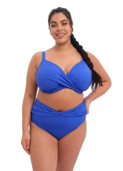 ELOMI Bikini-Slip Hoch "Saphir" | Blau -Outlet COSABELLA Store Saphir Bikini Shopbild vorne min 1280x1280