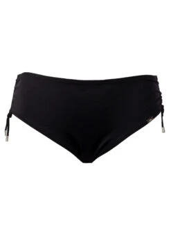 Bikinislip Mit Raffung "Skyla" | Schwarz