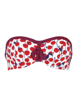ANITA Bandeau Bikini-Top "Cherry Love" | Rot-weiß -Outlet COSABELLA Store Sweet Cherry Bandeau Freisteller2 vorne ShopvvHIe0CIqvjWl 1280x1280
