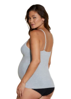 Cosabella Viskose Still-Hemdchen "Talia" | Graumelé -Outlet COSABELLA Store Talia Stillhemd grau Shop hinten 1280x1280