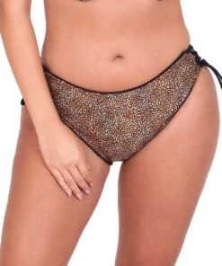 Bikini Slip "Amara" | Braun / Schwarz