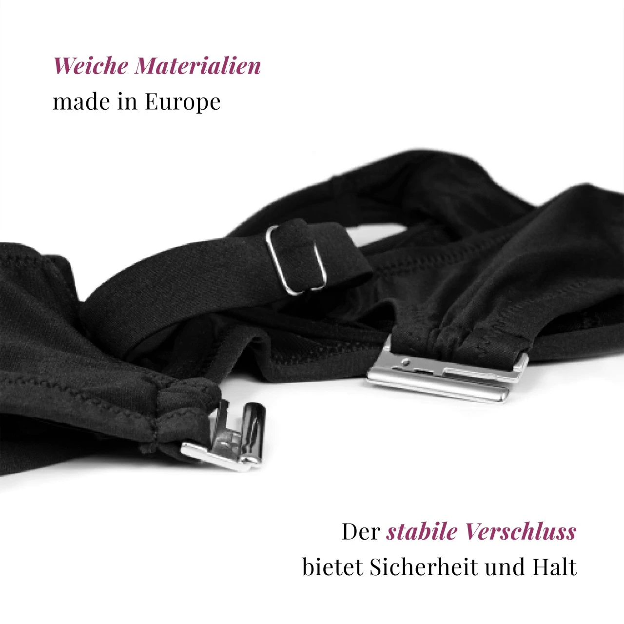 Bikinitop Mit Bügeln "Swim Support" | Schwarz 9 Bikinitop Mit Bügeln "Swim Support" | Schwarz – Bild 7