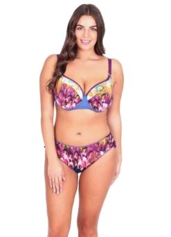 Bikini Top Mit Softschalen "Pretty Peacock" | Blau / Mehrfarbig -Outlet COSABELLA Store bikini set pretty peacock miracle woman vorne min 1280x1280