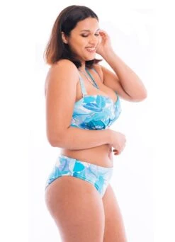 Bandeau Bikinitop "Leaves" | Türkis -Outlet COSABELLA Store leaves bandeau bikini 3 1280x1280