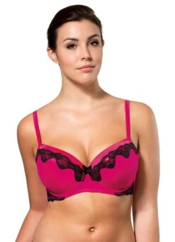 T-Shirt-BH "Cora" | Pink / Schwarz